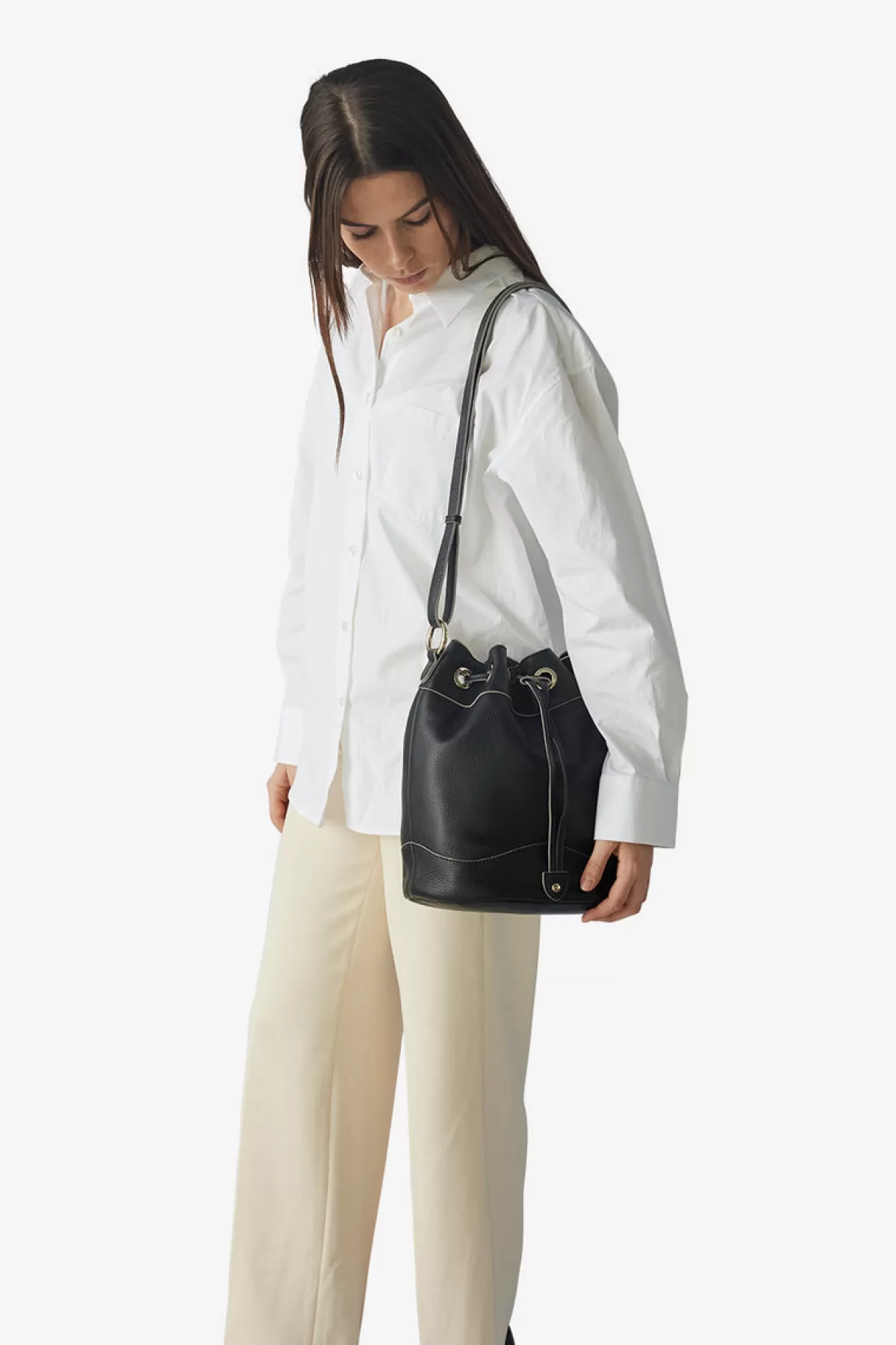 Adax Cormorano Bucket Bag Elena Black Outlet