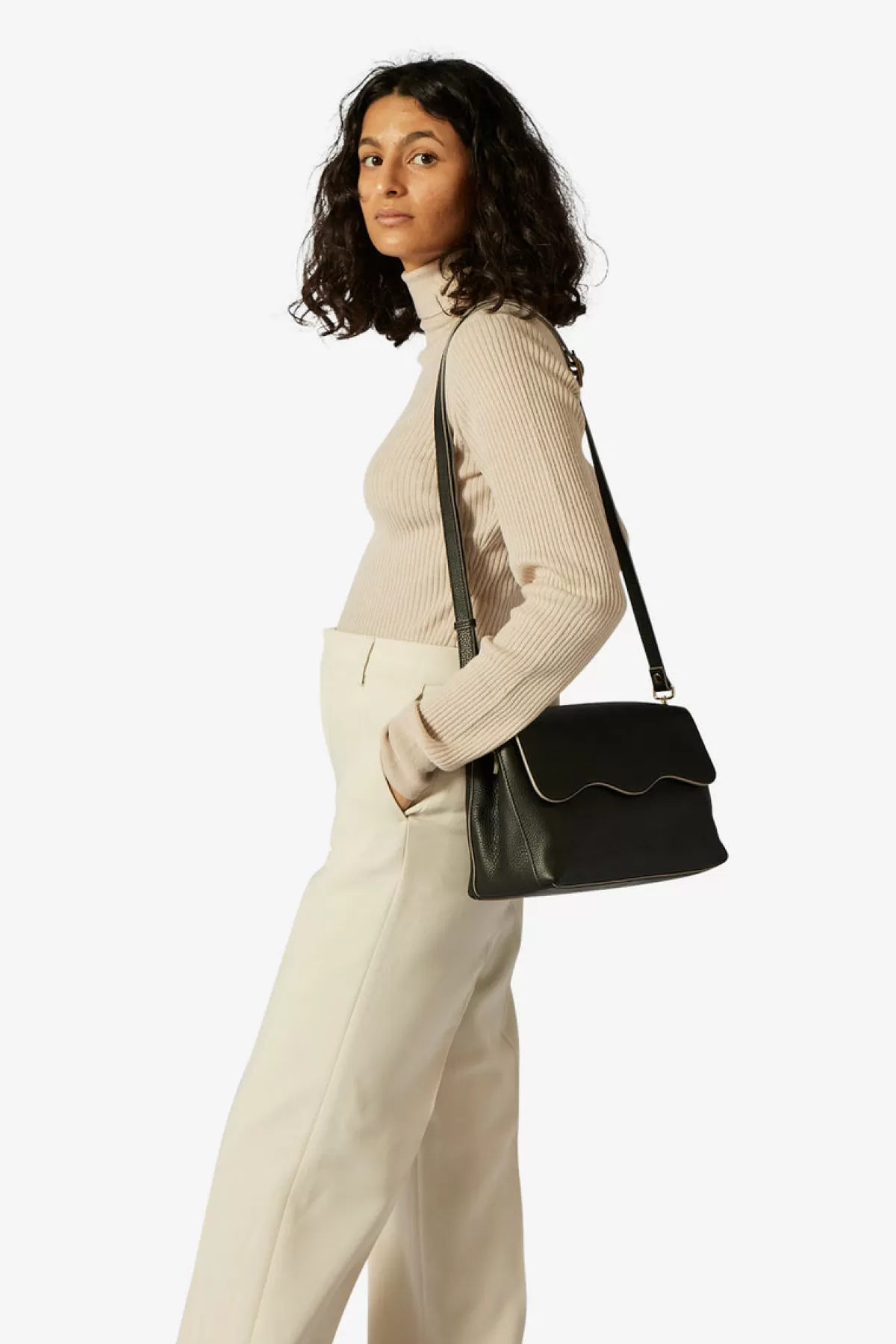 Adax Cormorano Shoulder Bag Adaline Black Flash Sale