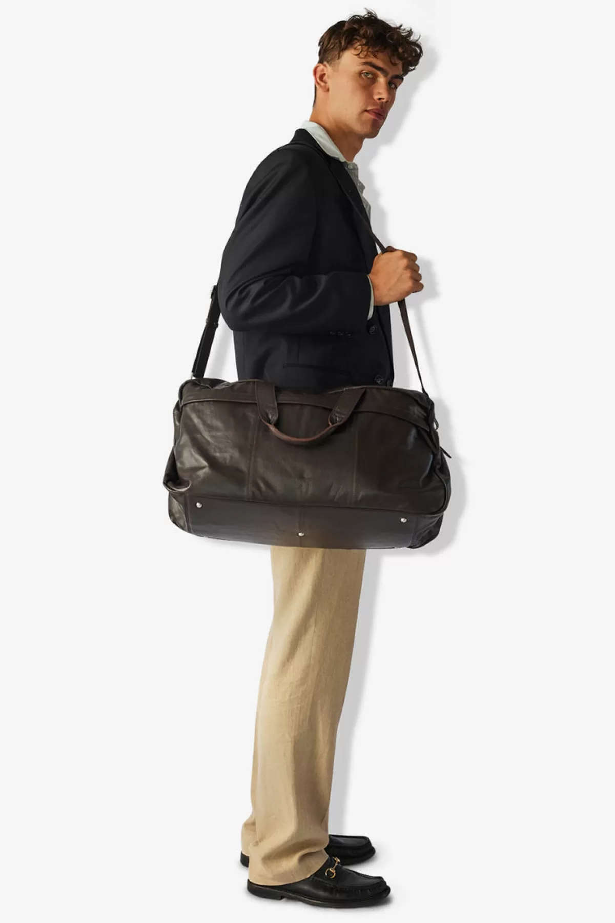 Adax Prato Weekend Bag Arthur Dark brown New