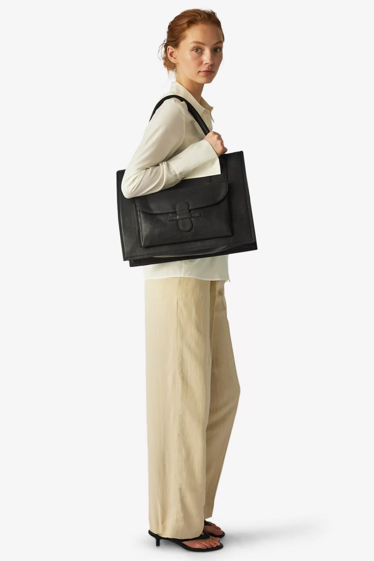 Adax Ragusa Shopper Valentina Black Cheap
