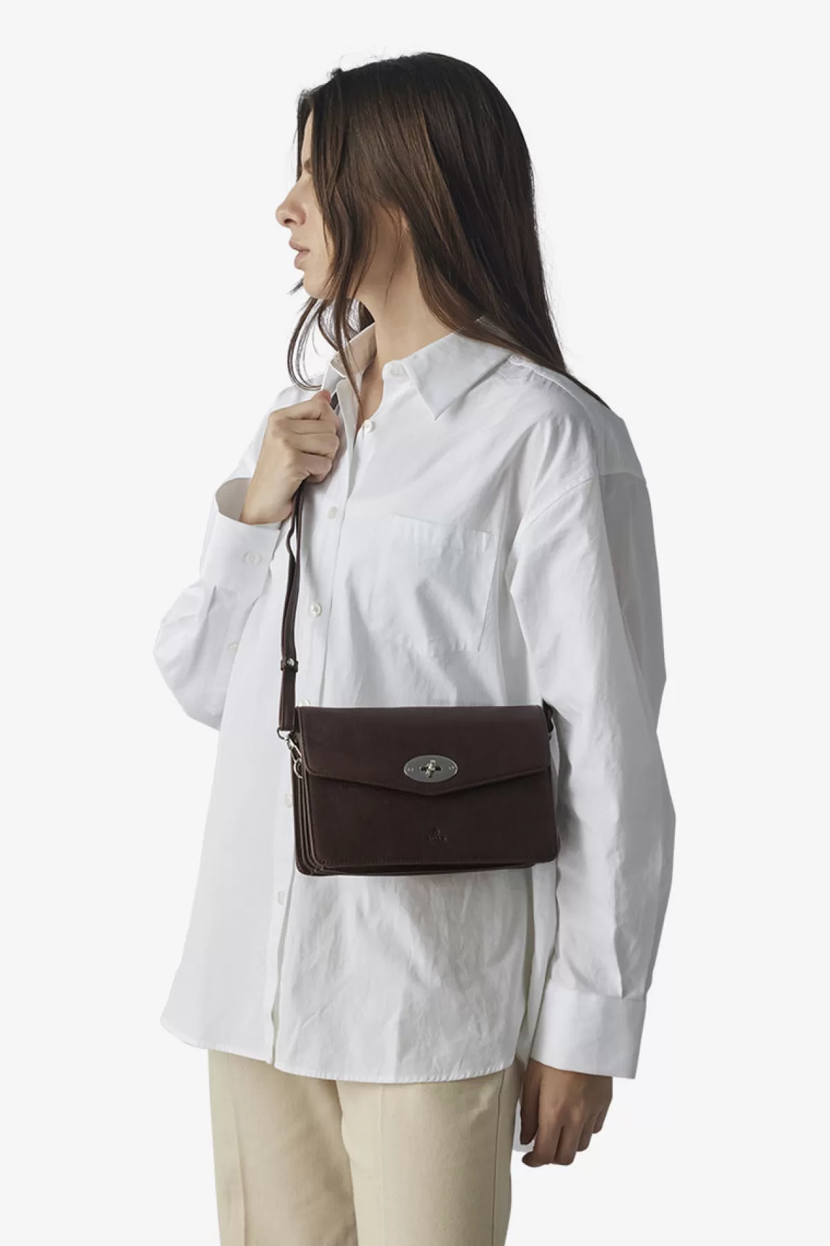 Adax Ravenna Shoulder Bag Anika Dark Brown Cheap
