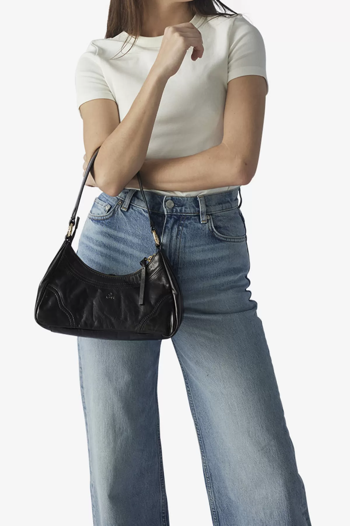 Adax Salerno Shoulder Bag Karmina Black Shop