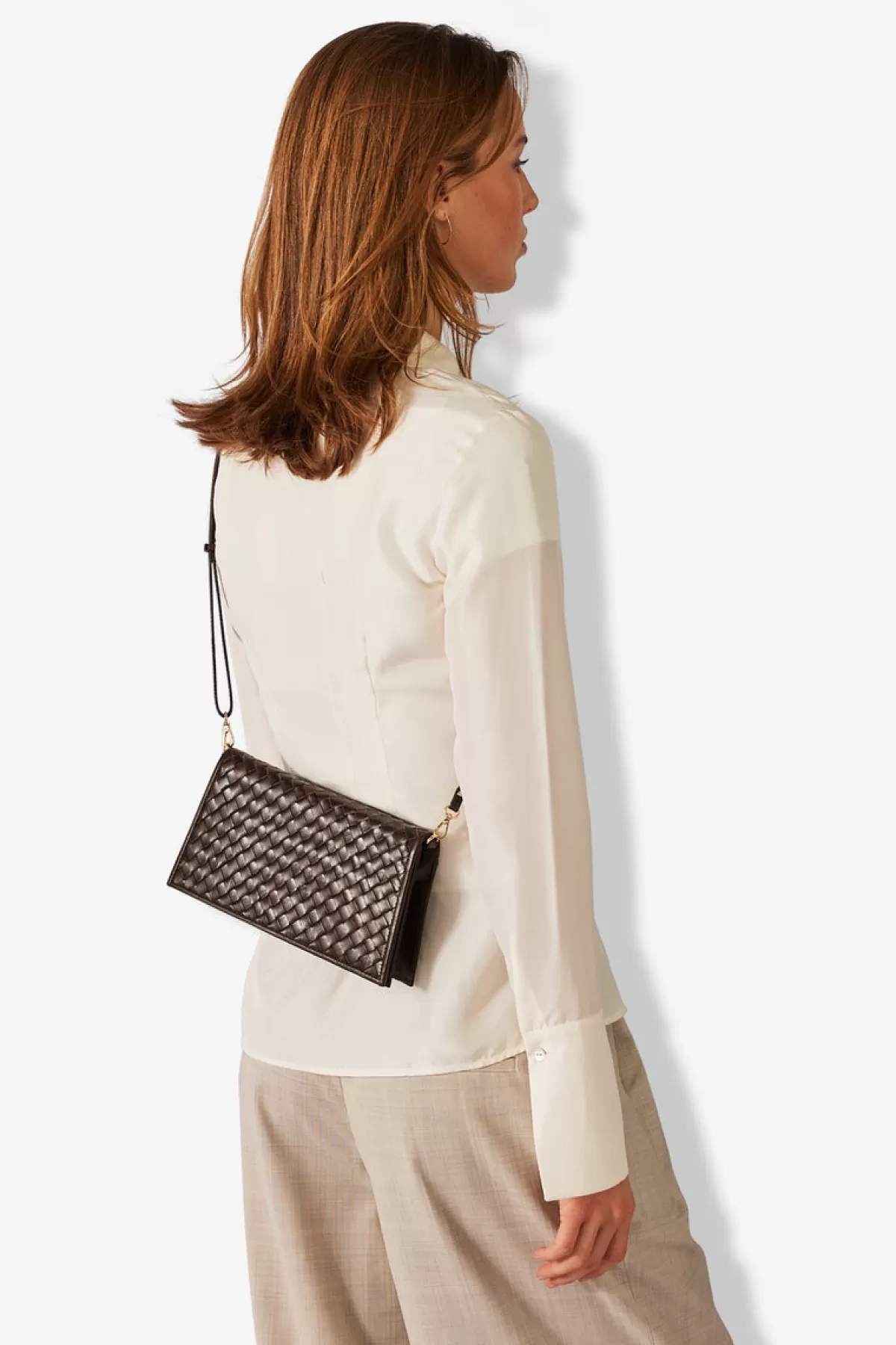 Adax Salerno Shoulder Bag Mallory Dark brown New