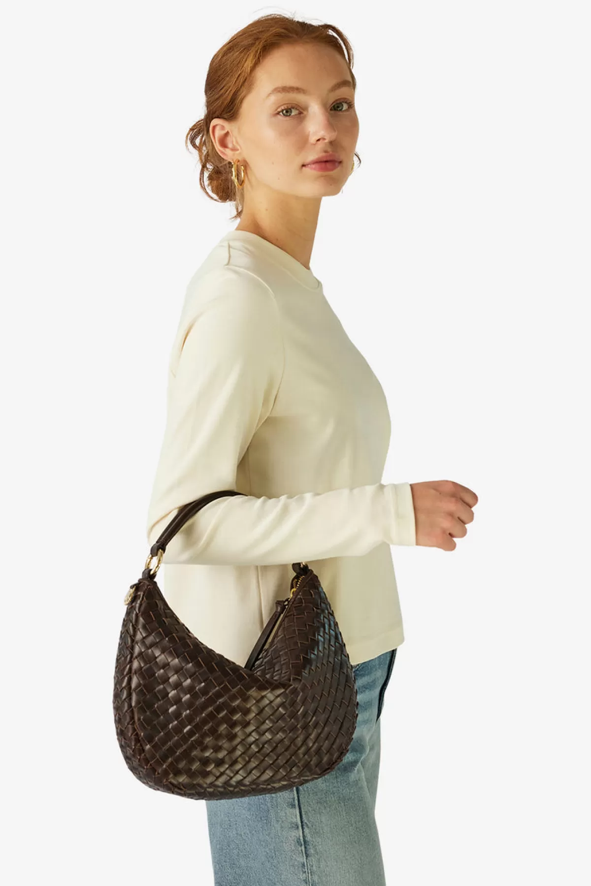 Adax Salerno Shoulder Bag Marlin Dark brown Hot