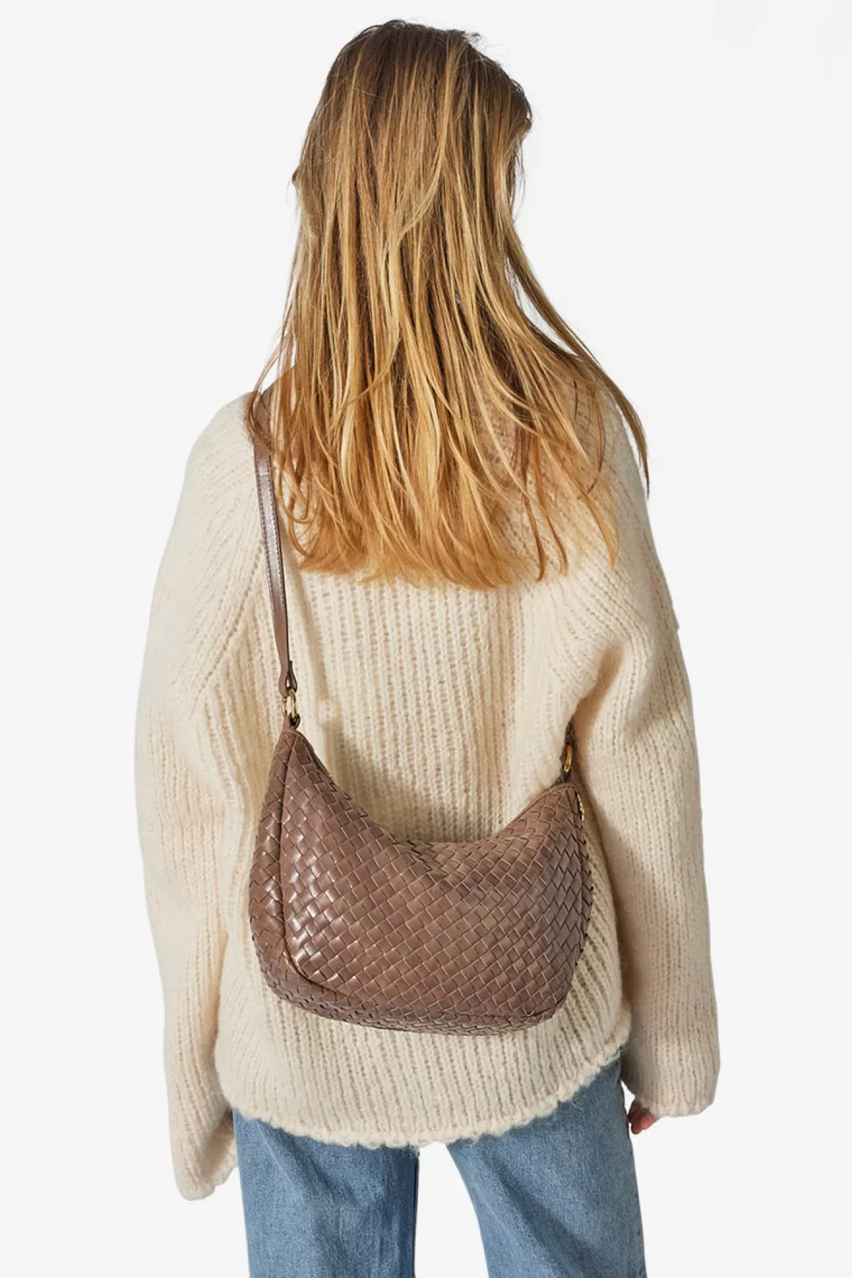 Adax Salerno Shoulder Bag Marlin Taupe Cheap