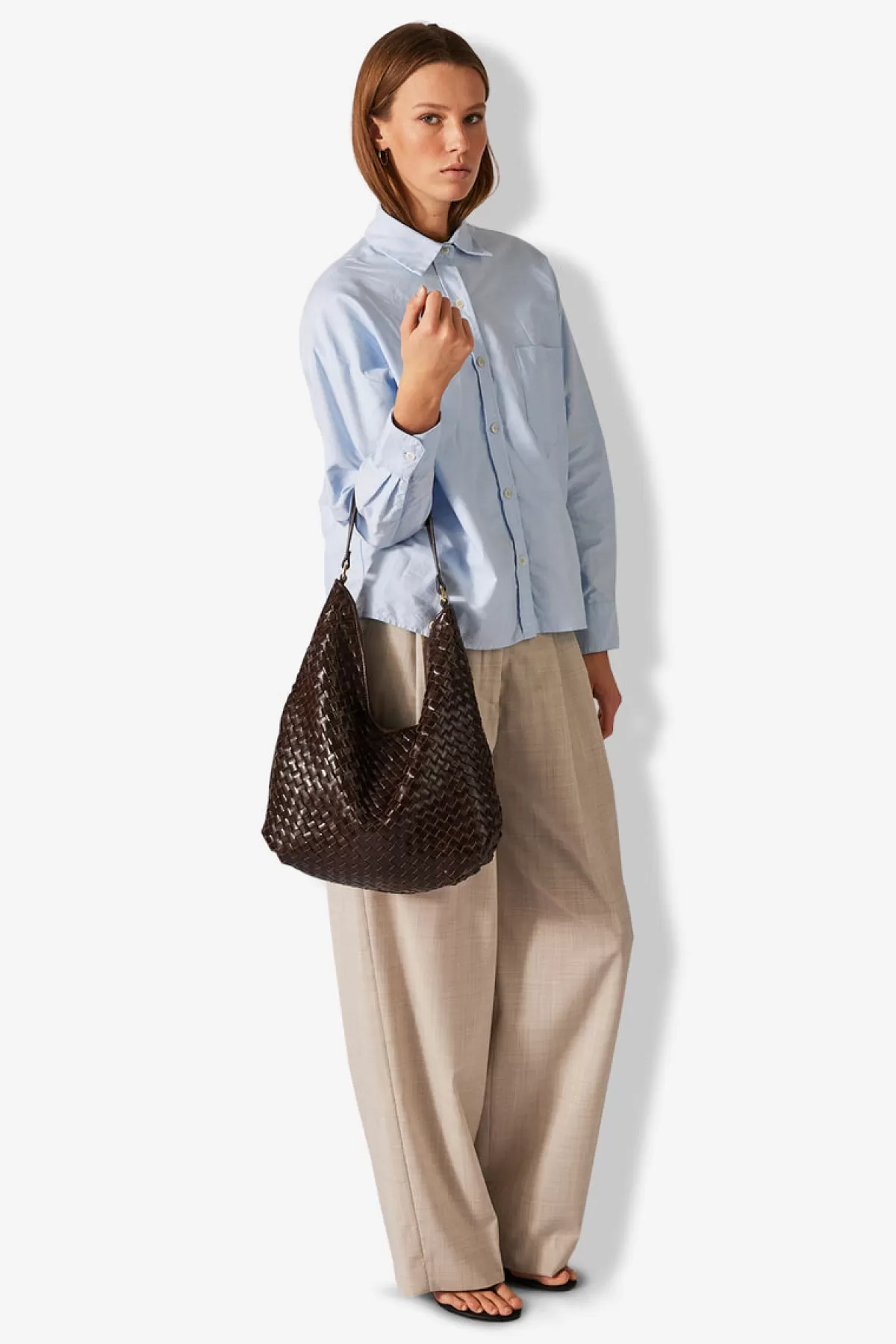 Adax Salerno Shoulder Bag Mindy Dark brown Clearance