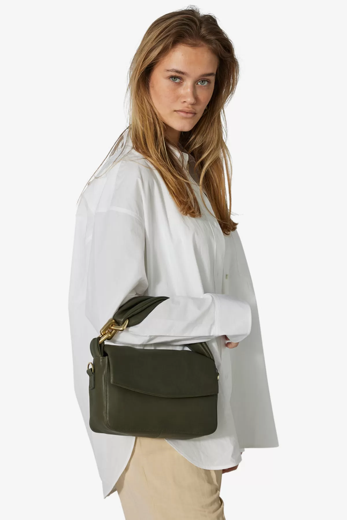Adax Sorano Shoulder Bag Clarice Olive Sale